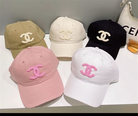 pink chanel baseball cap|chanel inspired baseball cap.